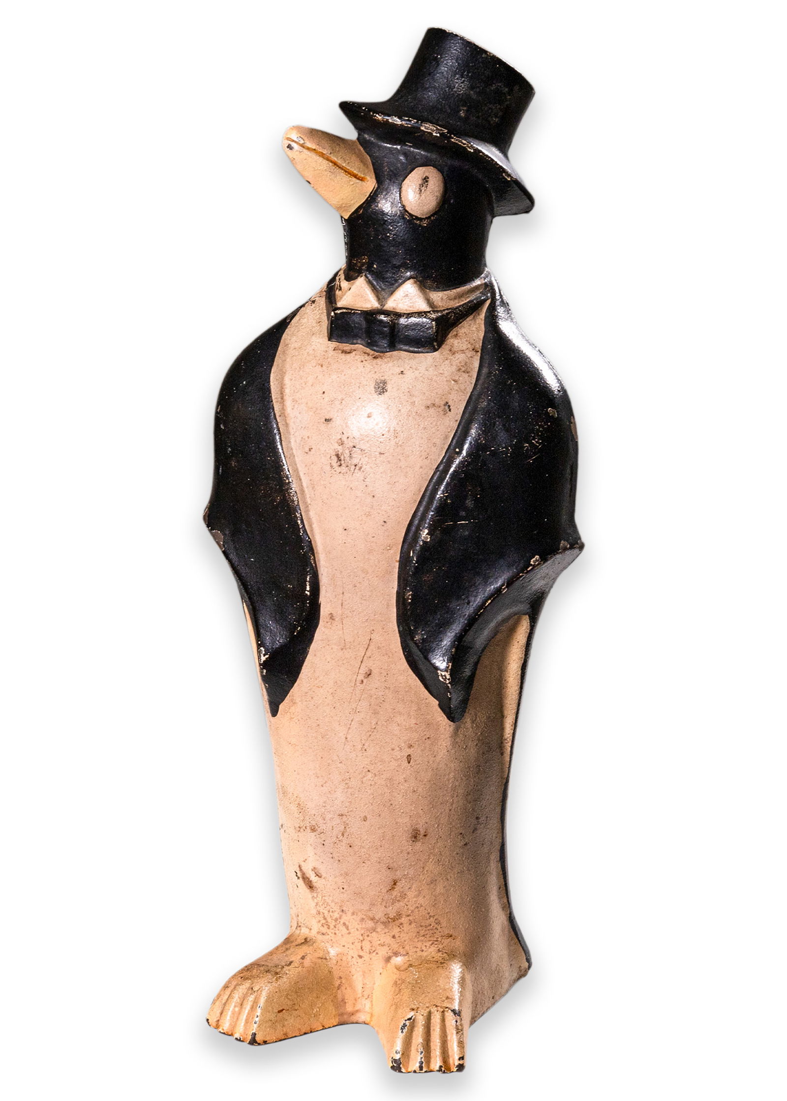 Hubley Cast Iron Doorstop Antique Art Deco Formal Penguin Design 1930s (1 of 7)