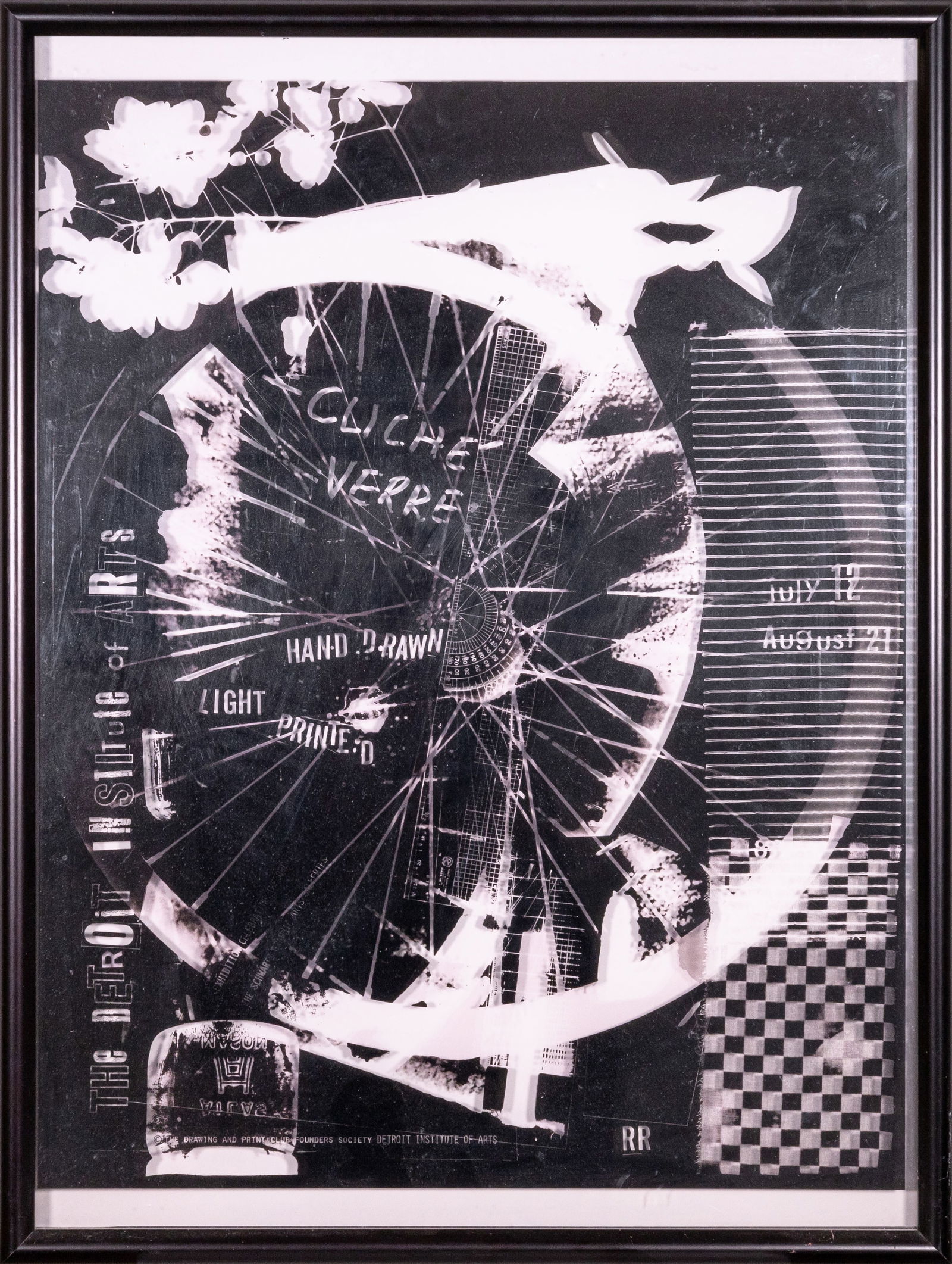 Robert Rauschenberg Cliche Verre Offest Lithograph on Mylar 1980 Detroit Institute of Arts (1 of 8)