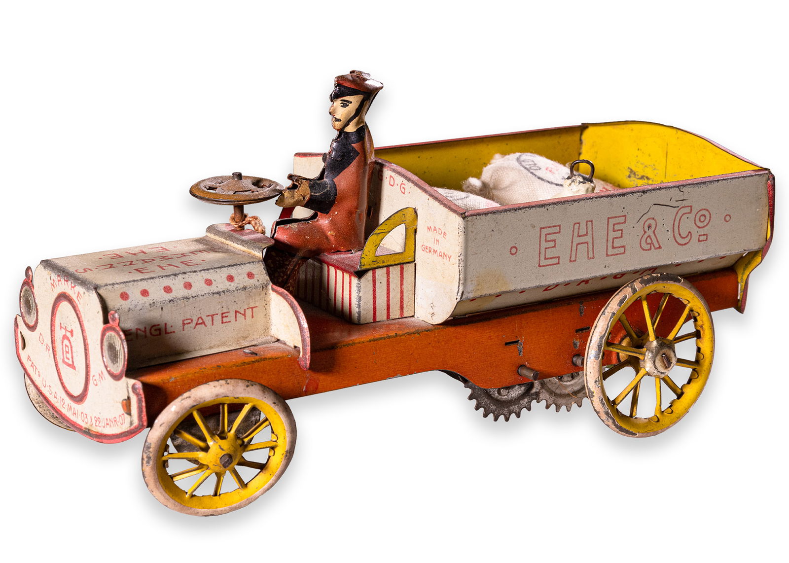 Lehmann EHE & Company Truck Antique Windup Tin Toy Collectables Germany 1910 (1 of 7)