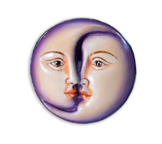 Sergio Bustamante Surreal Moon Portraits Signed Contemporary Sterling Silver 925 Mexico