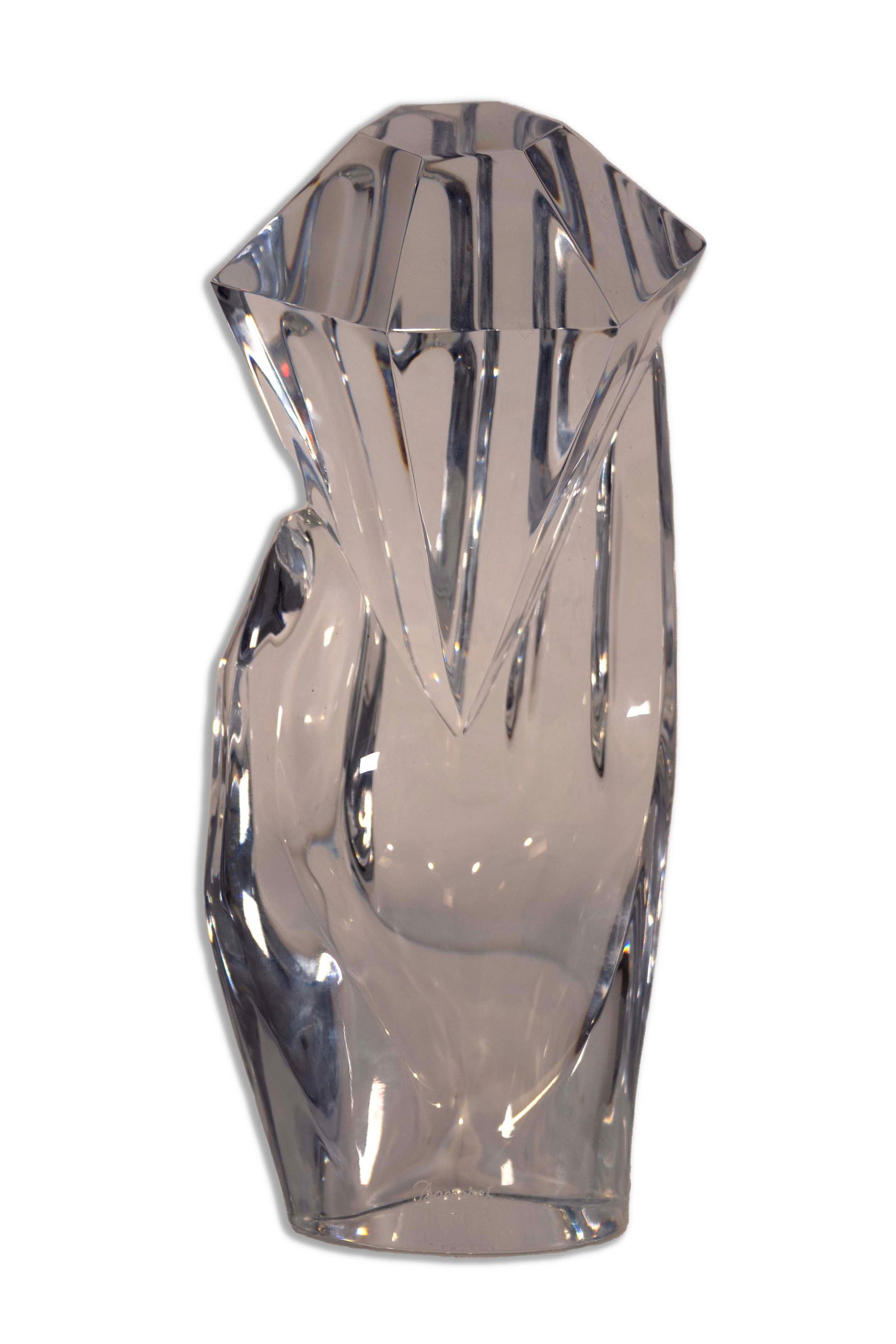 Baccarat Hand of Rigot Vintage Handcrafted Crystal Vase Made in France (1 of 10)
