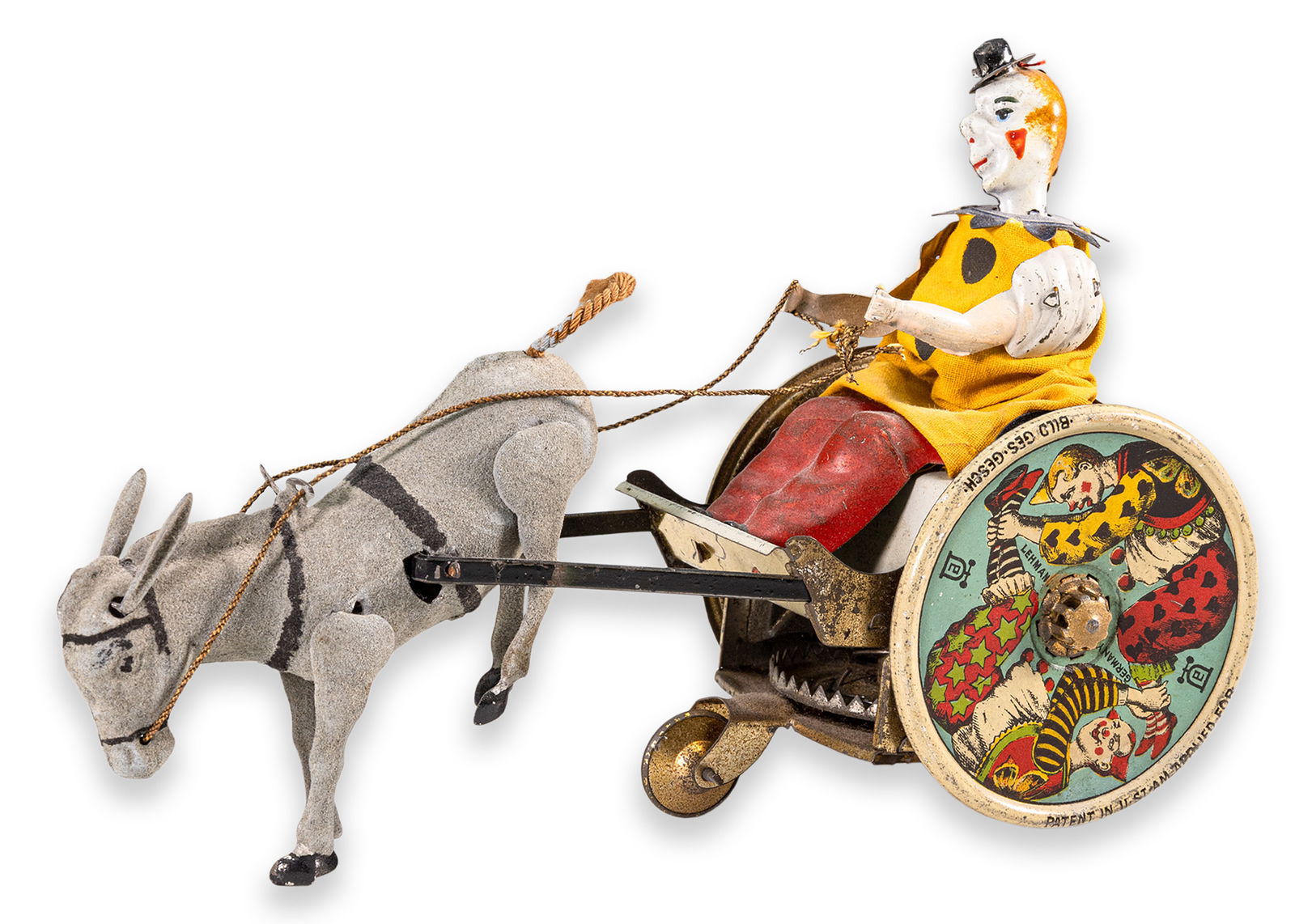 Lehmann Balky Mule (Semi-Functional) Windup Clockwork Antique Tinplate Toy Germany 1910 (1 of 7)
