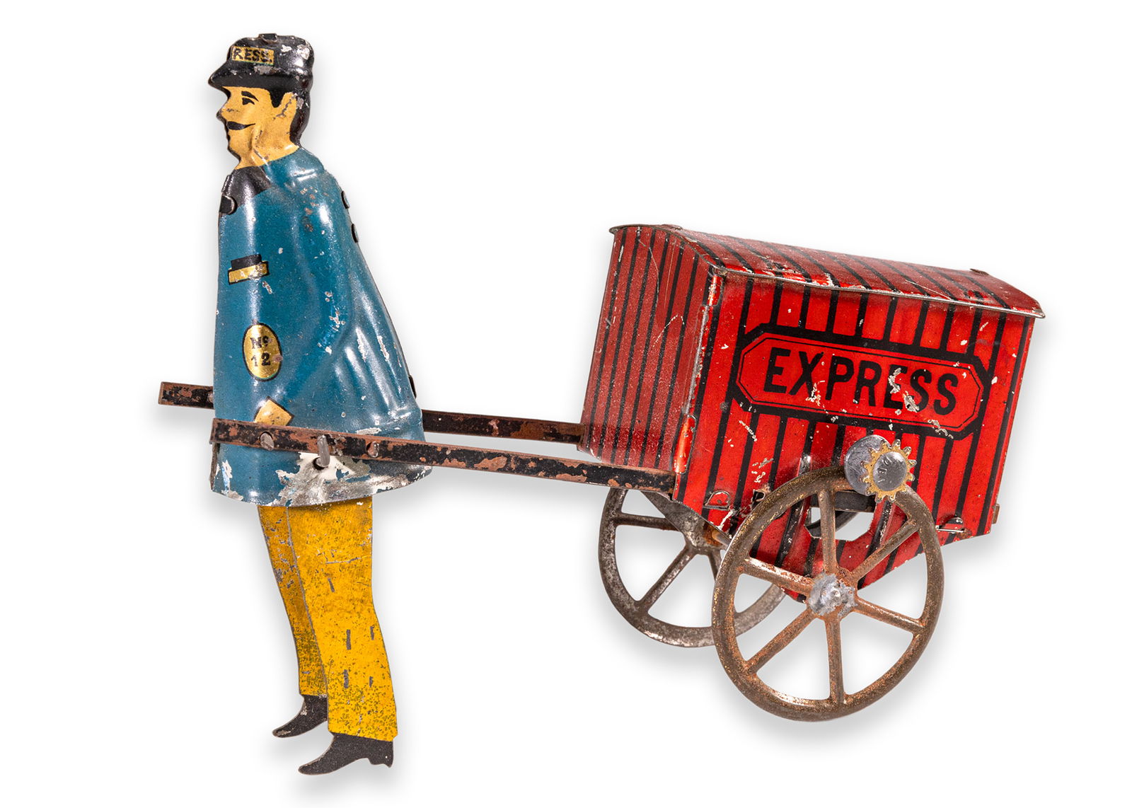 Lehmann Express Windup Clockwork Antique Lithographed Tinplate Toy Germany 1900 (1 of 6)