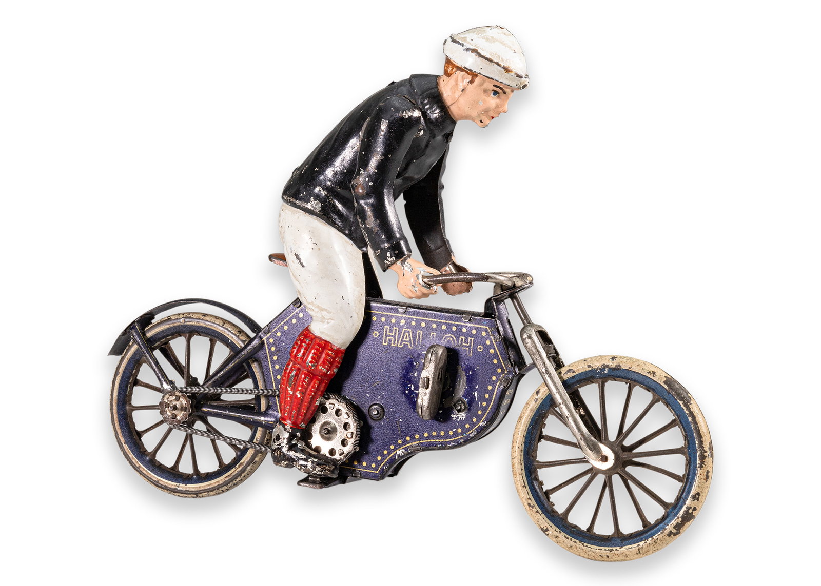 Lehmann Halloh Windup Clockwork Antique Lithographed Tinplate Toy Germany 1910 (1 of 9)