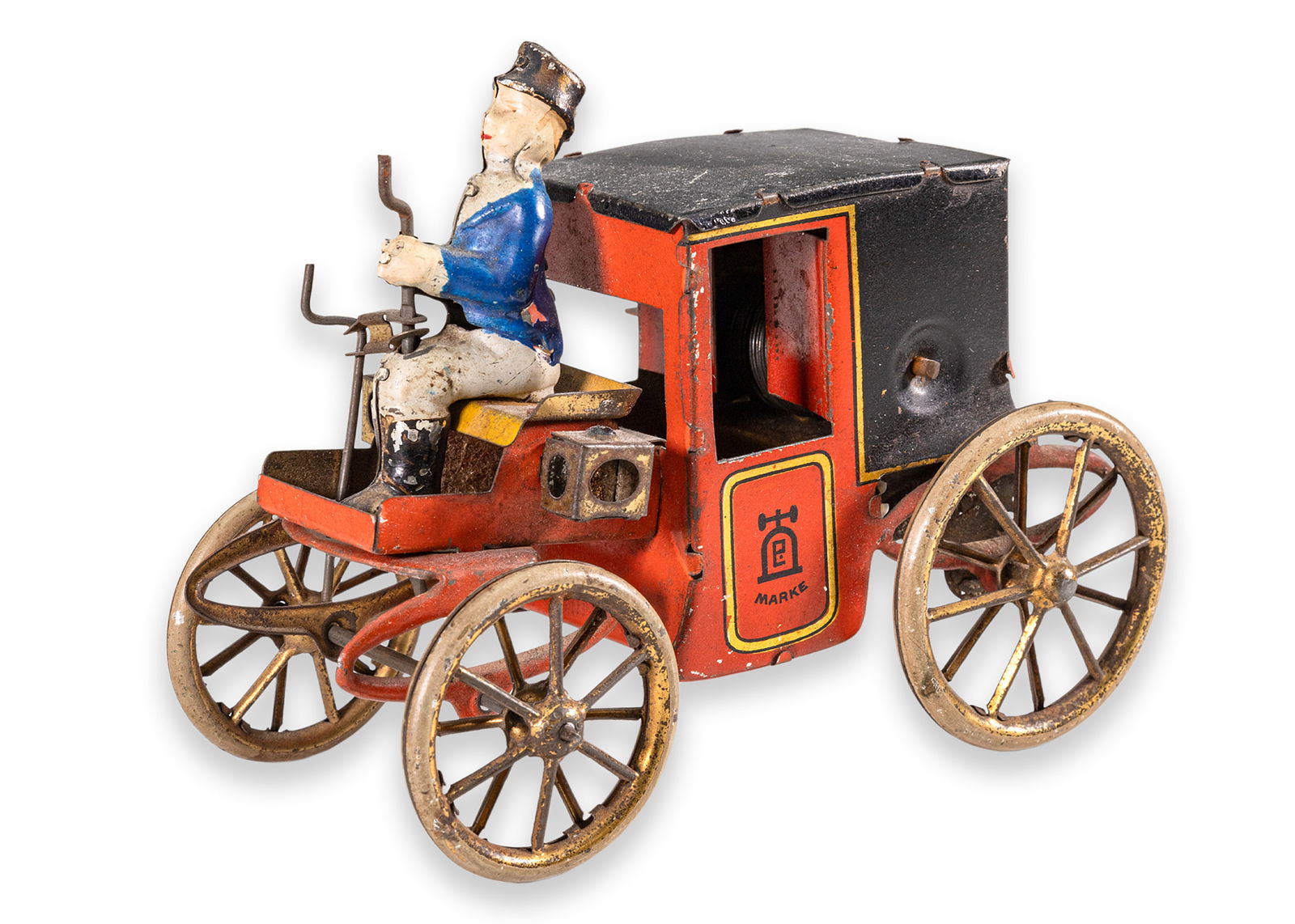 Lehmann Motor Coach Windup Clockwork Tinplate Figure Antique Toy Germany 1920 (1 of 6)