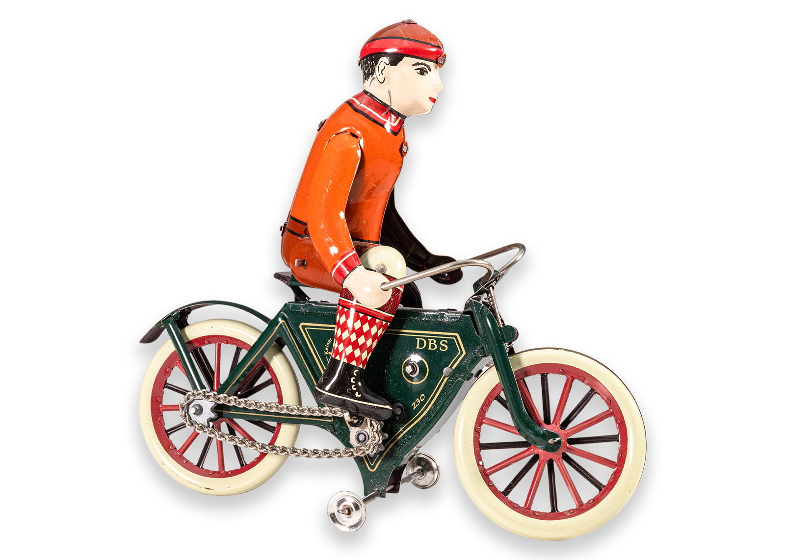 Dusseldorfer Blech-Spielwaren Rolli 230 Windup Clockwork Tinplate Figure Antique Toy Germany 1930 (1 of 12)