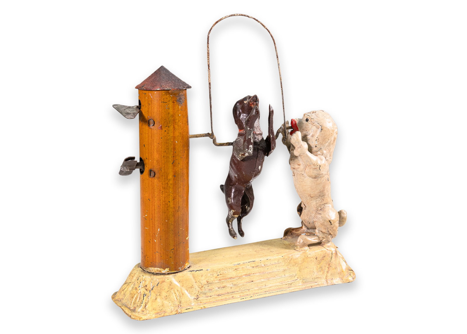 Gunthermann Dogs Performing Windup Clockwork Antique Toy Painted Tinplate Germany 1910 (1 of 7)
