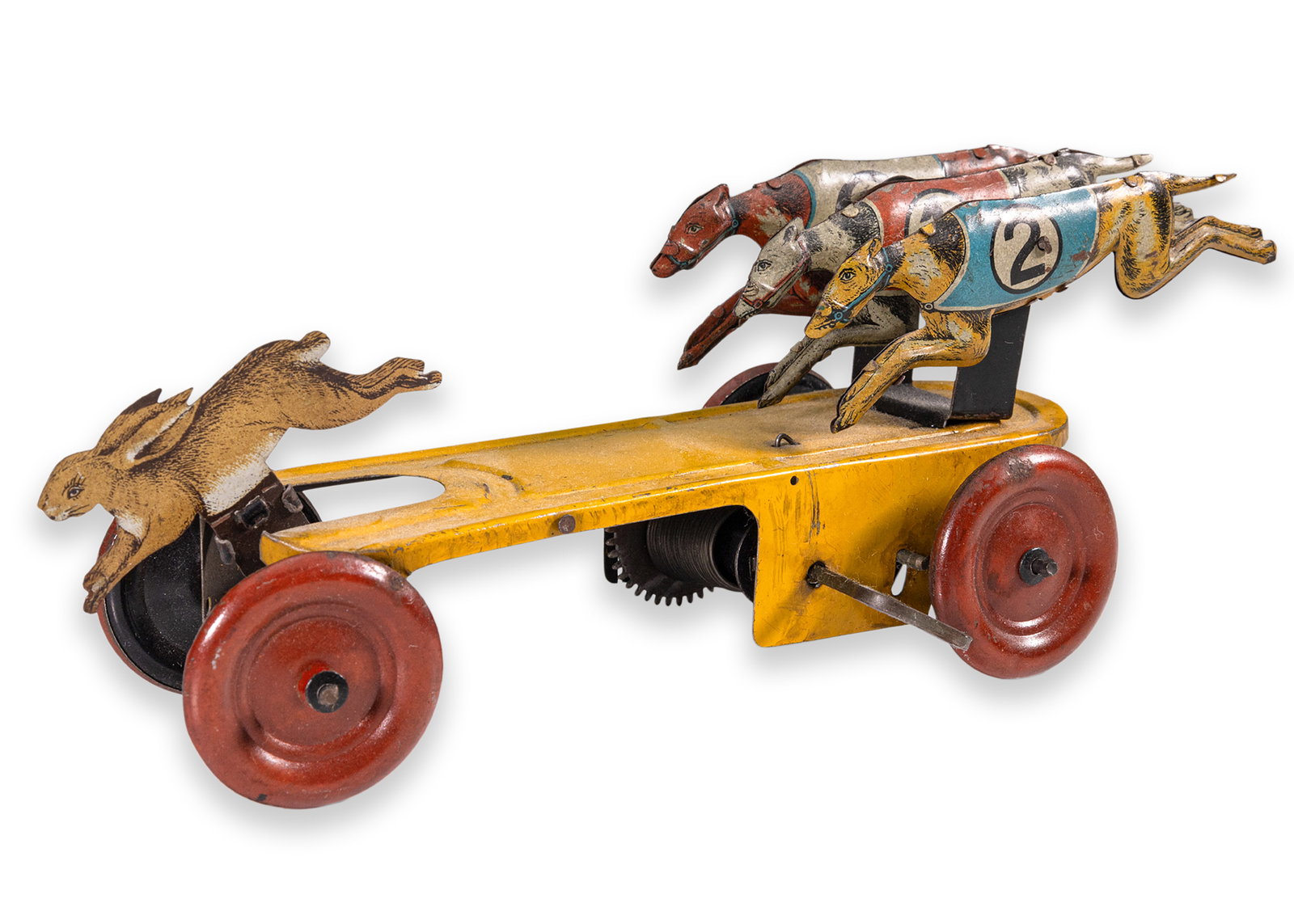 Gunthermann The Race Windup Clockwork Antique Toy Painted Tinplate Germany 1920 (1 of 7)