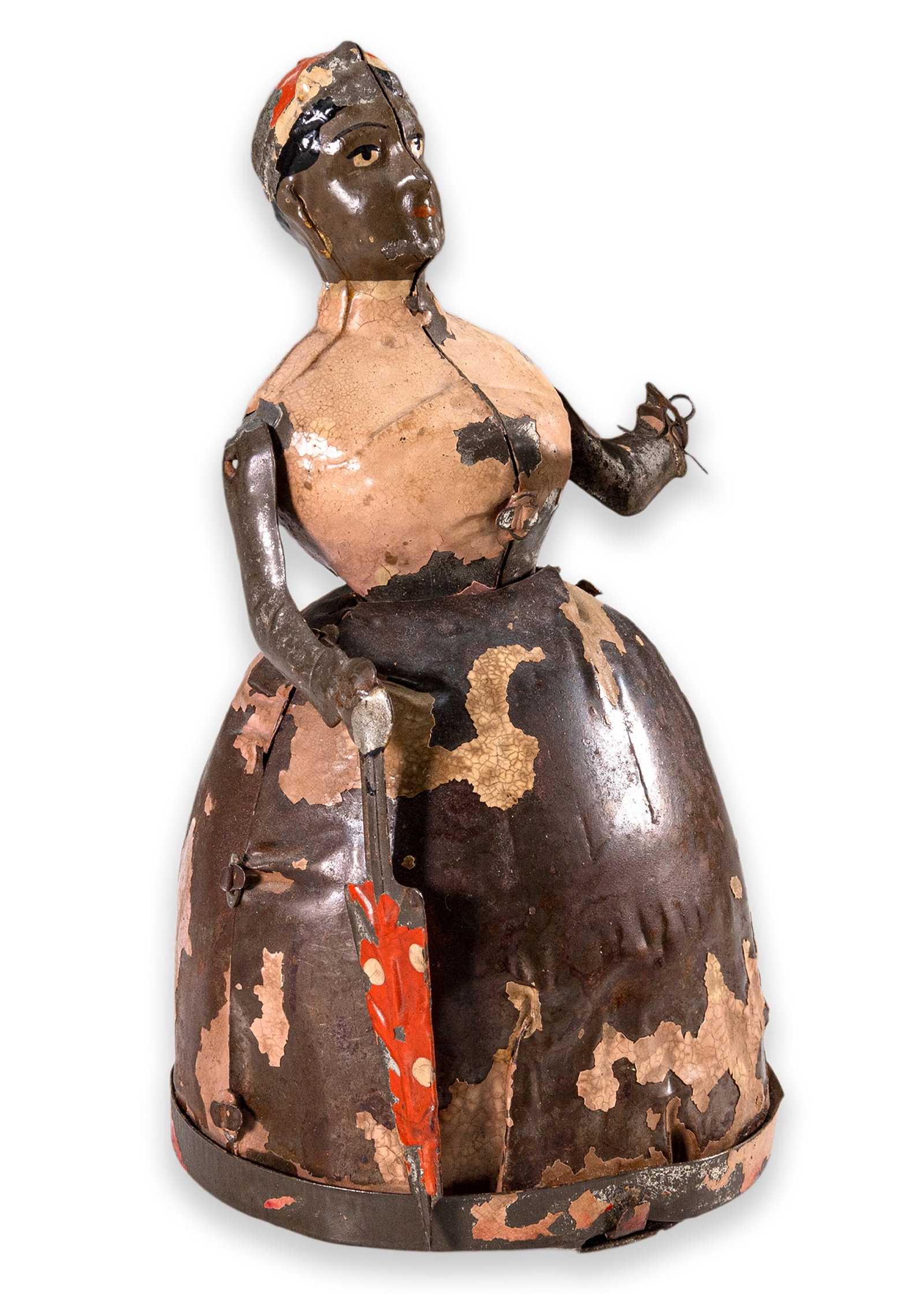 Gunthermann Woman with Umbrella Antique Windup Clockwork Toy Painted Tinplate Germany 1910 (1 of 7)