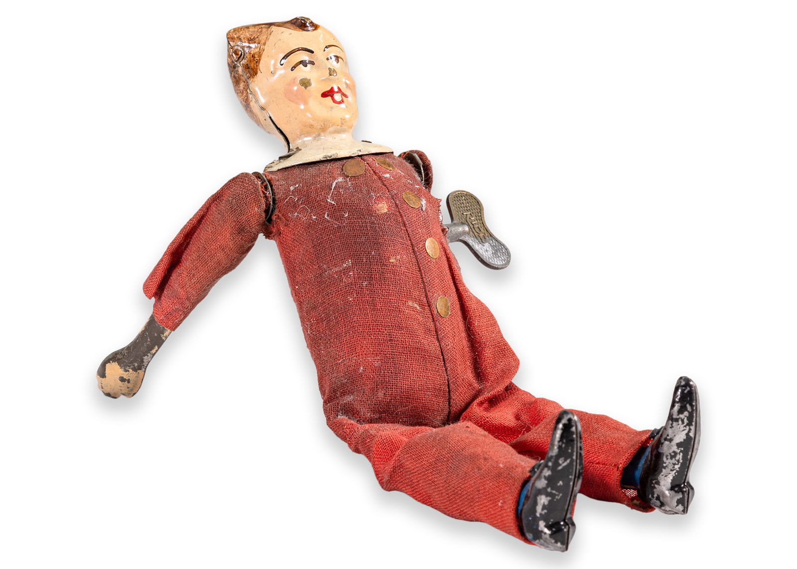 Fernand Martin Le Petit Culbuteur Windup Clockwork Antique Tin Figure Toy France 1908 (1 of 7)