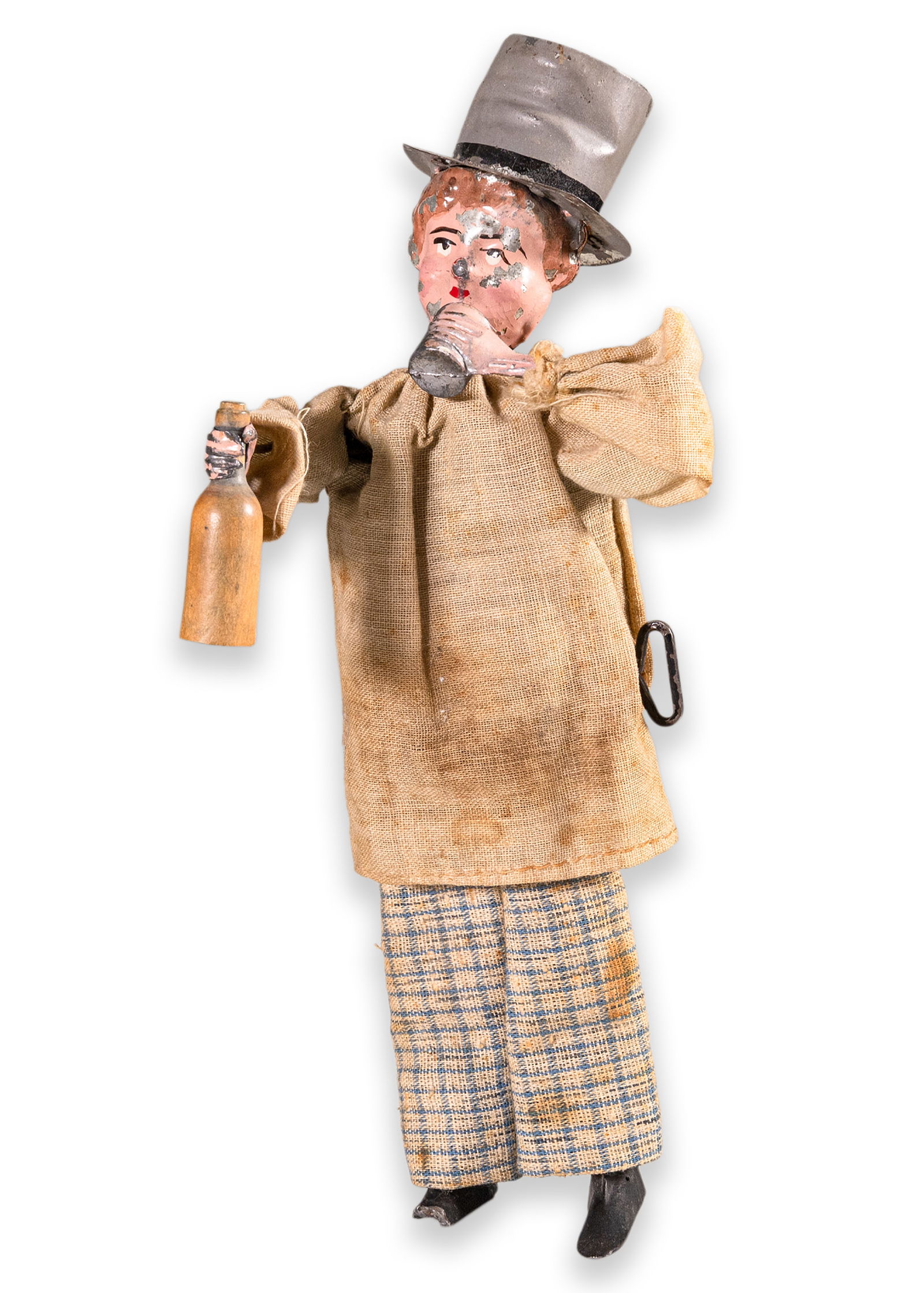 Fernand Martin Le Pochard Windup Clockwork Antique Tin Figure Toy France 1899 (1 of 5)