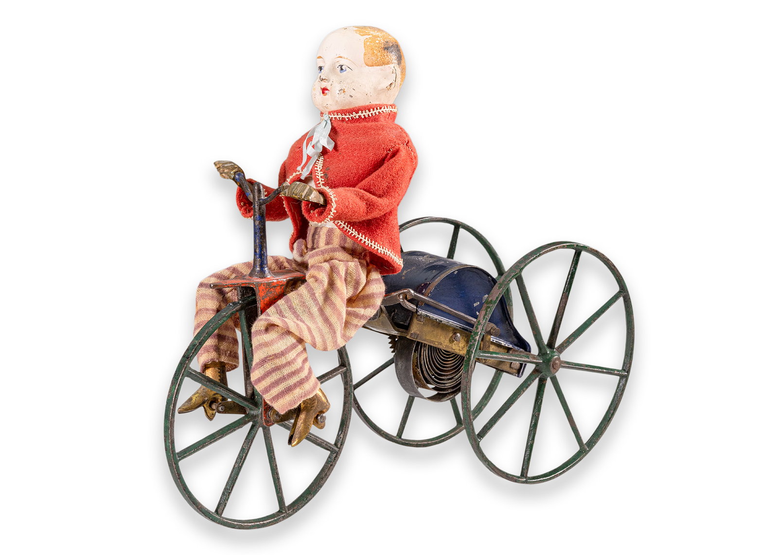 Stevens & Brown Boy on Velocipede Clockwork Windup Antique Toy America 1870 (1 of 7)