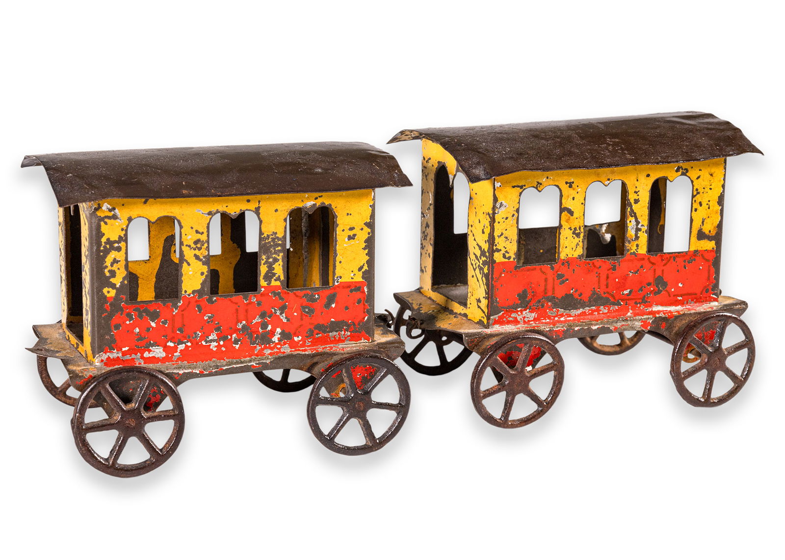 James Fallows & Sons Locomotive Passenger Train Antique Tinplate Toy Collectables America 1880 (1 of 6)