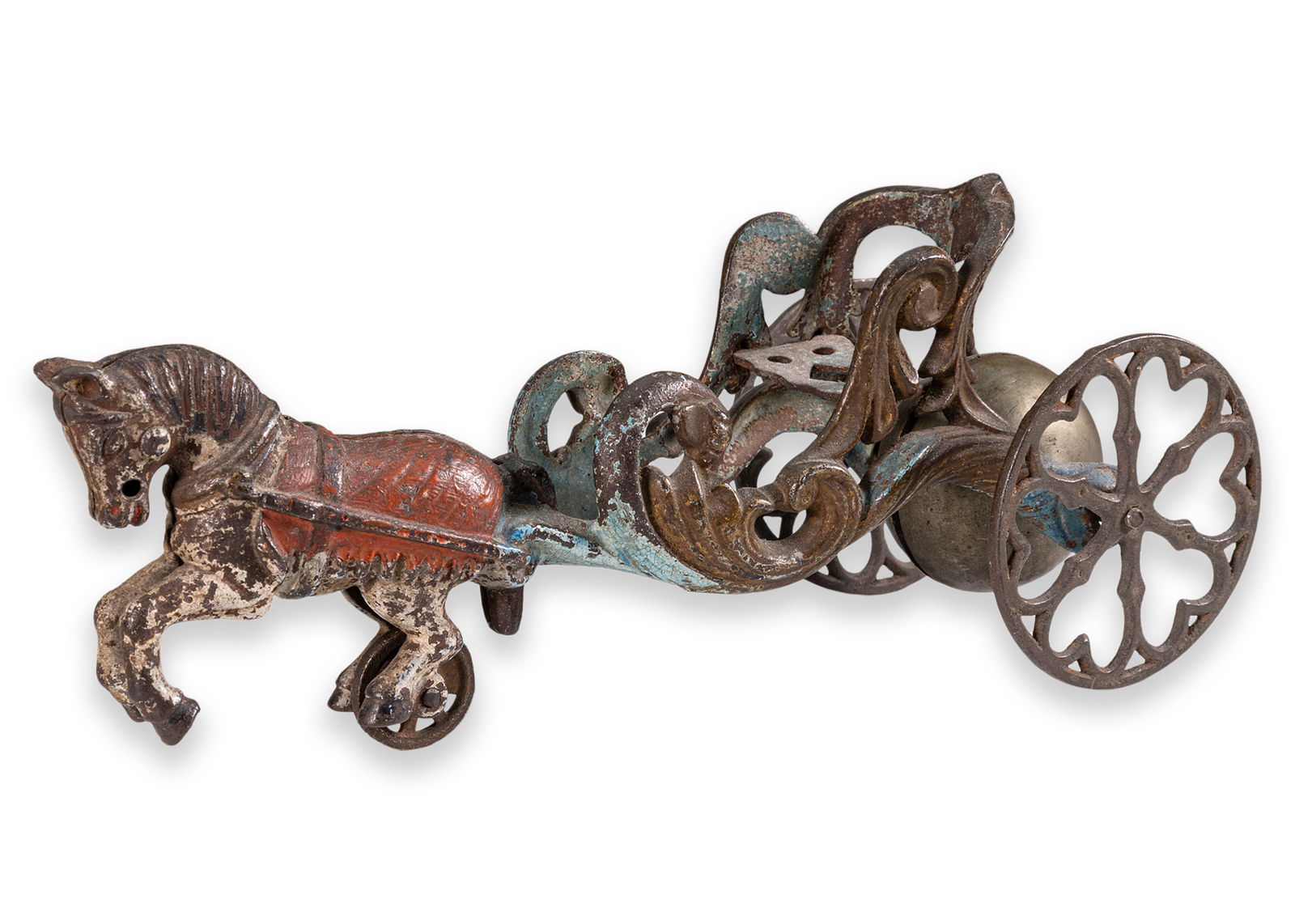 Gong Bell Toy Company Cinderella’s Chariot Antique Cast Iron Toy Connecticut America 1905 (1 of 5)