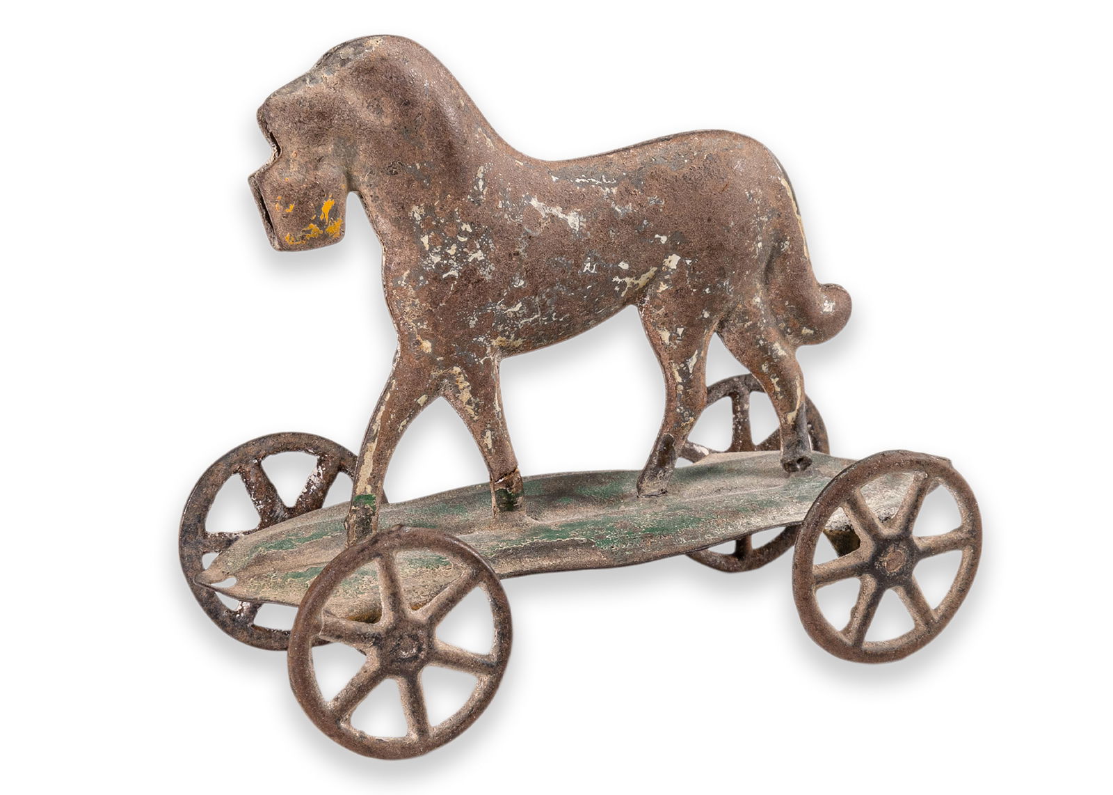 Vintage Horse Pull Toy Antique Pressed Tinplate Collectables 1890 (1 of 6)