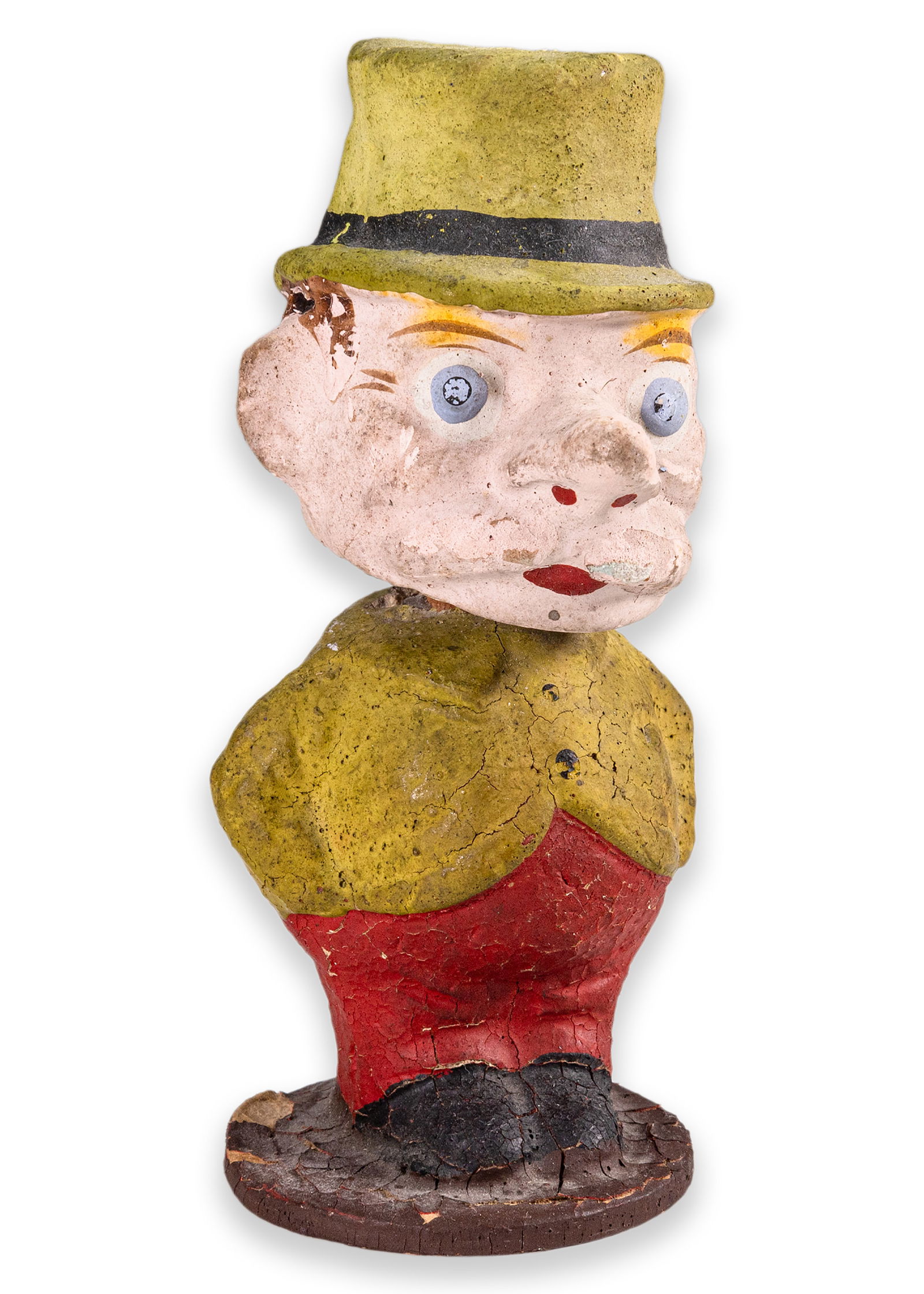Vintage W. C. Fields Character Antique Hand-Painted Bobblehead?Toy Paper Composition 1920 (1 of 5)