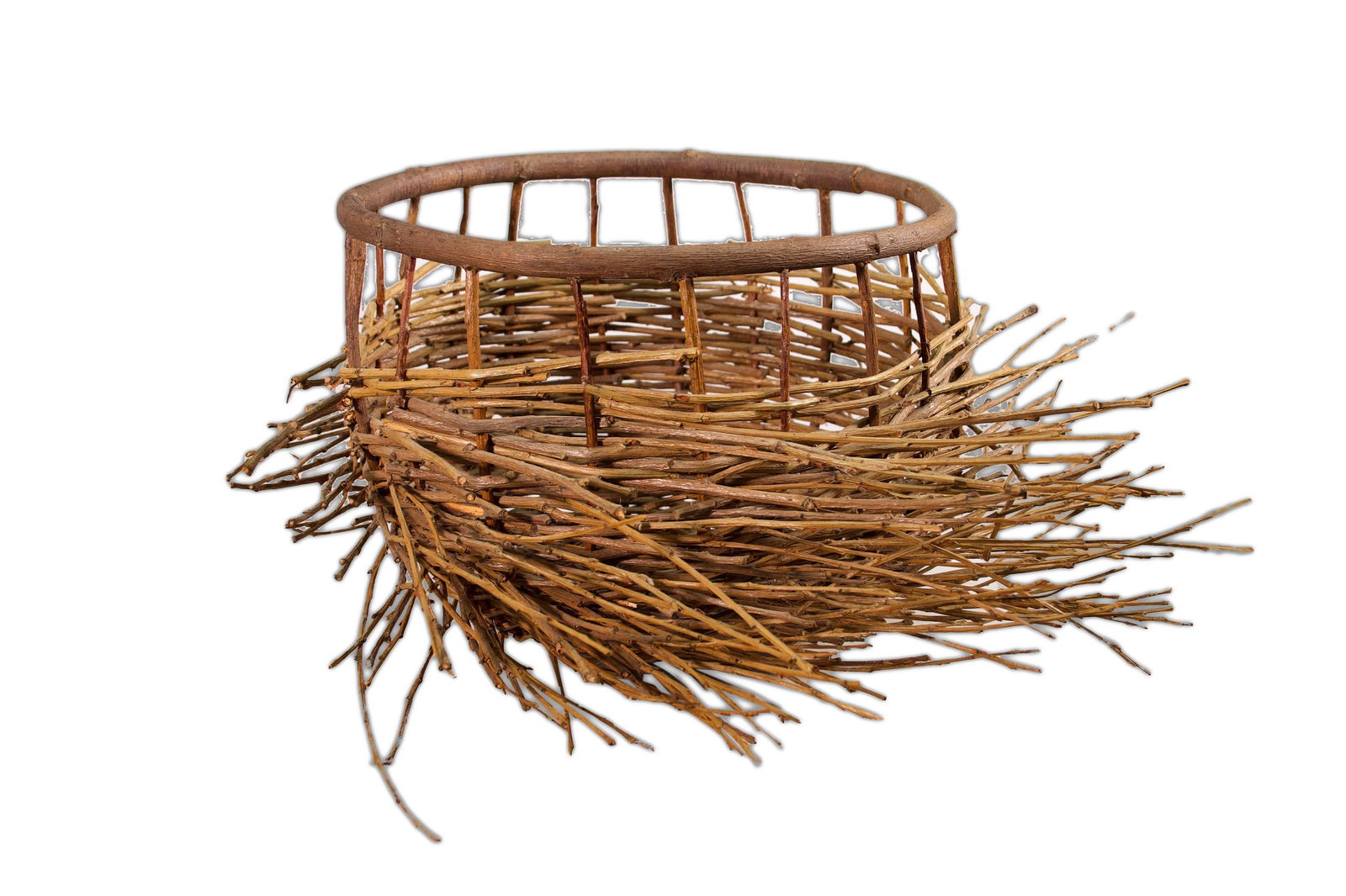 Mary Jo Mortenson Giles Untitled Contemporary Coiled Basket Sculpture 1990s (1 of 7)