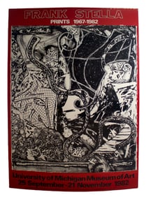 Frank Stella Prints 1967-1982 Vintage Exhibition Poster University of Michigan