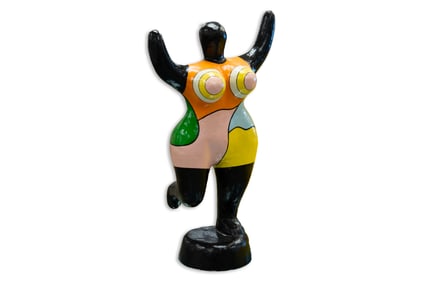 Niki de Saint Phalle Nana Contemporary Pop Art Papier Mache Polychrome Sculpture 1970s