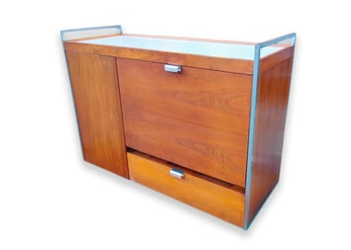 George Nelson & Associates for Sears Rare Bar Cart with Healing & Cooling Cabinet