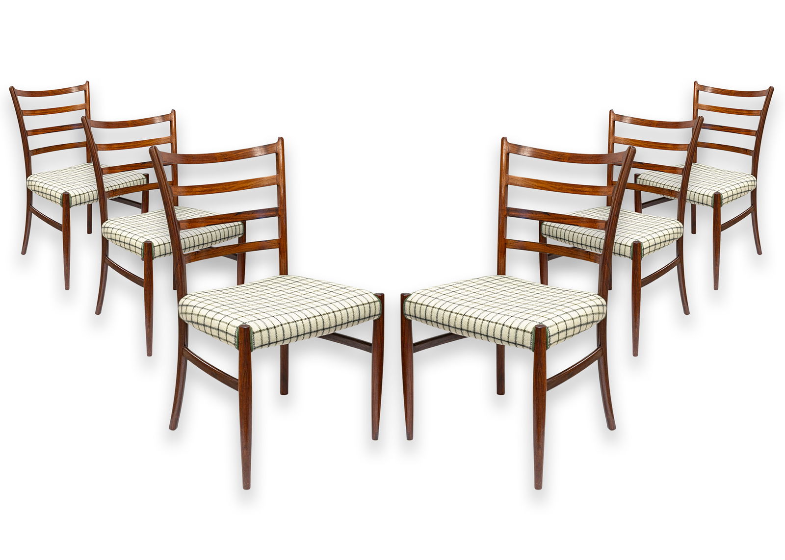 Set of 6 Danish Rosewood Johannes Andersen for Møbelfabrik 1960s Dining Chairs (1 of 12)
