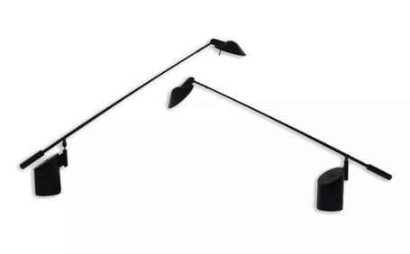 Robert Sonneman for George Kovacs Feather Task Lamps Mid Century Modern