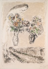 Marc Chagall Arc de Triomphe (M. 840) Signed Modern Lithograph on Paper 21/50 Framed 1976