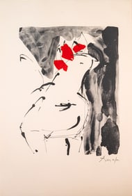 Robert Motherwell Le Coq (CR 172) Signed Postwar Lithograph & Screenprint 19/40 Framed 1975