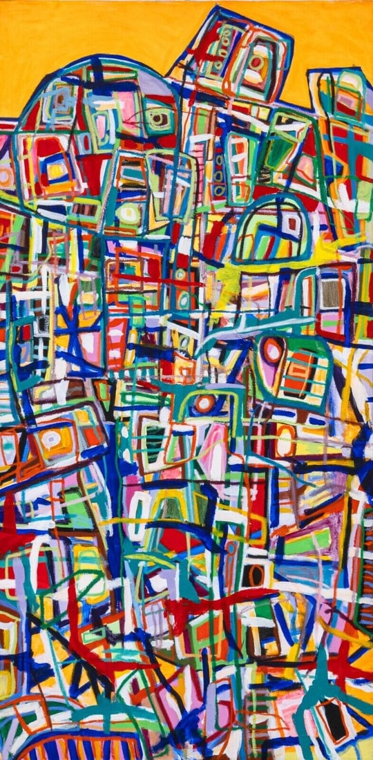 Sunia Boneham Morning Signed Contemporary Abstract Acrylic Painting Canvas 2004 (1 of 8)