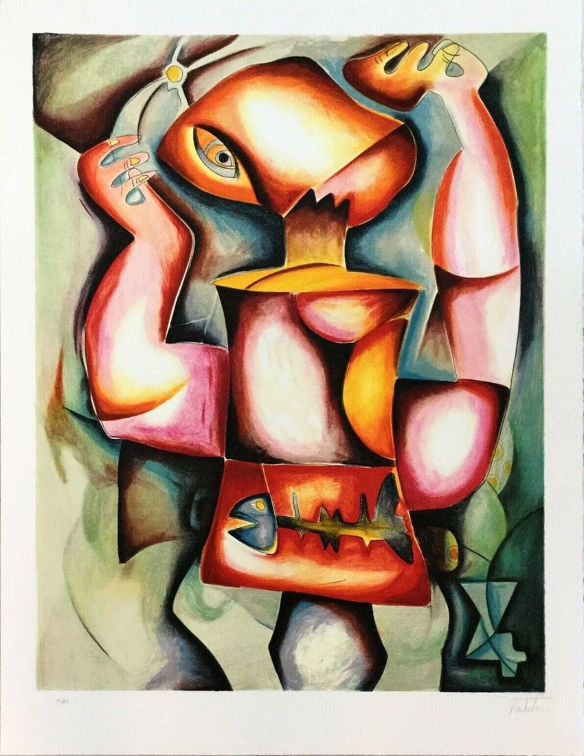 Alexandra Nechita Catching Dreams Signed Lithograph Contemporary Modernist Unframed (1 of 3)