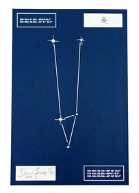 David Foox Signed Silkscreen Constellation Rabbit 1/33 COA Contemporary Unframed