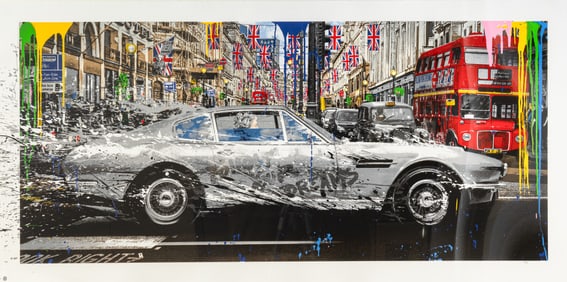 Mr. Brainwash Thierry Guetta Chase Your Dreams Signed Silkscreen on Paper 19/80 Framed