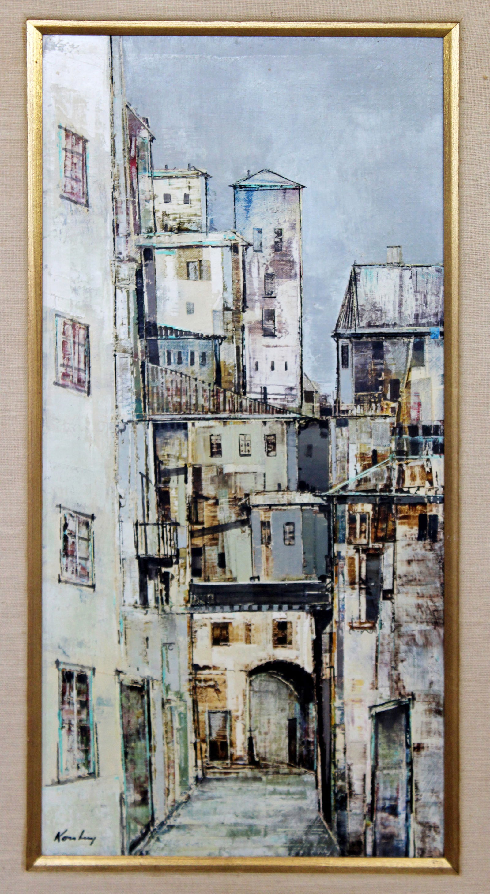 Pawel Kontny Signed Modern Impressionist Oil Painting on Canvas Framed (1 of 6)