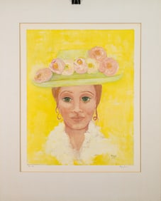Celebrity Art Peggy Lee Gaby Signed Modern Lithograph 33/750 1973