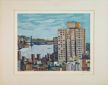 Celebrity Art Tony Bennett New York Signed Modern Lithograph 33/750 1973
