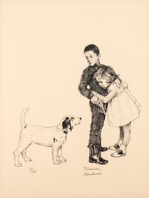 Norman Rockwell Save Me American Family Portfolio Signed Lithograph on Paper 69/200 1973