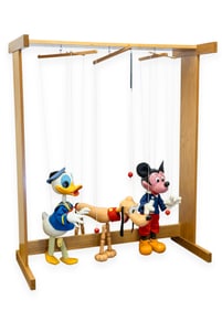 Pelham Puppets Vintage Walt Disney Marionette Mickey Mouse, Donald Duck, & Pluto England 1950s