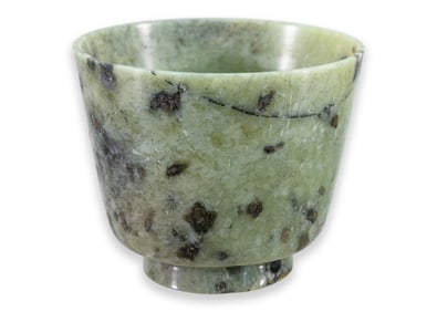 Antique Chinese Jade Carved Cup 1930s