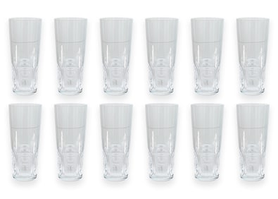 Lalique France Khepri Set of 12 Modernist Crystal Glass Tumblers