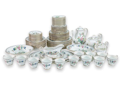 Aynsley Pembroke 93 pc. Fine China Dining Set and Serving Pieces Reproduction 1775