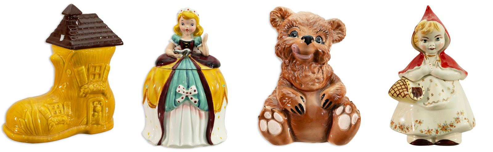 Vintage Cookie Jar Collection IV Storybook Fairy Tale Theme Mid Century Modern Décor (1 of 12)