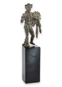 1st Century A.D. Roman Bronze Statuette of Mercury Polykleitos Classic Antiquities