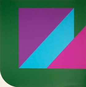 Georg Karl Pfahler Ost-West Transit Series V Signed Mod Lithograph 32/110 Unframed 1971