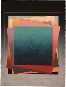 Richard Carter Fable Rapture Signed Minimalist Silkscreen on Paper 85/150 Unframed 1980
