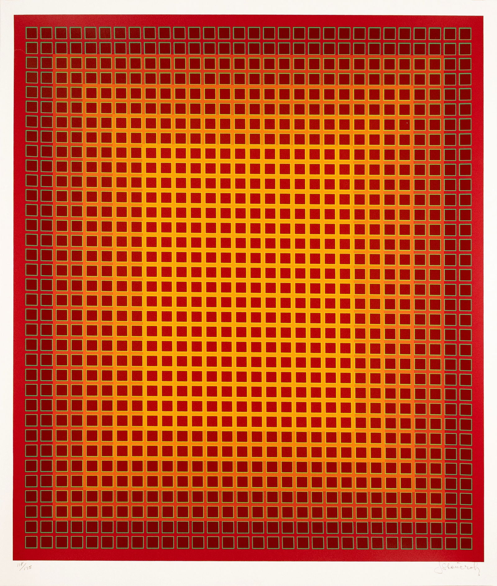 Julian Stanczak Sequential Chroma Signed Modern Op Art Serigraph 118/175 Unframed 1978 (1 of 5)