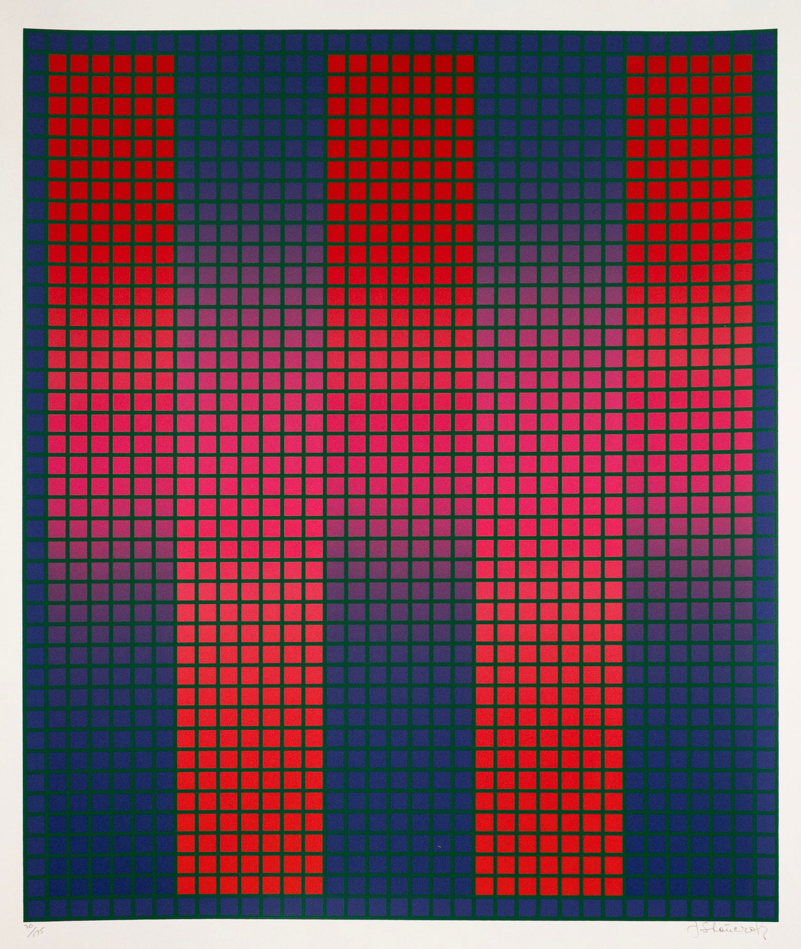 Julian Stanczak Trespass Signed Modern Op Art Serigraph on Paper 70/175 Unframed 1979 (1 of 6)