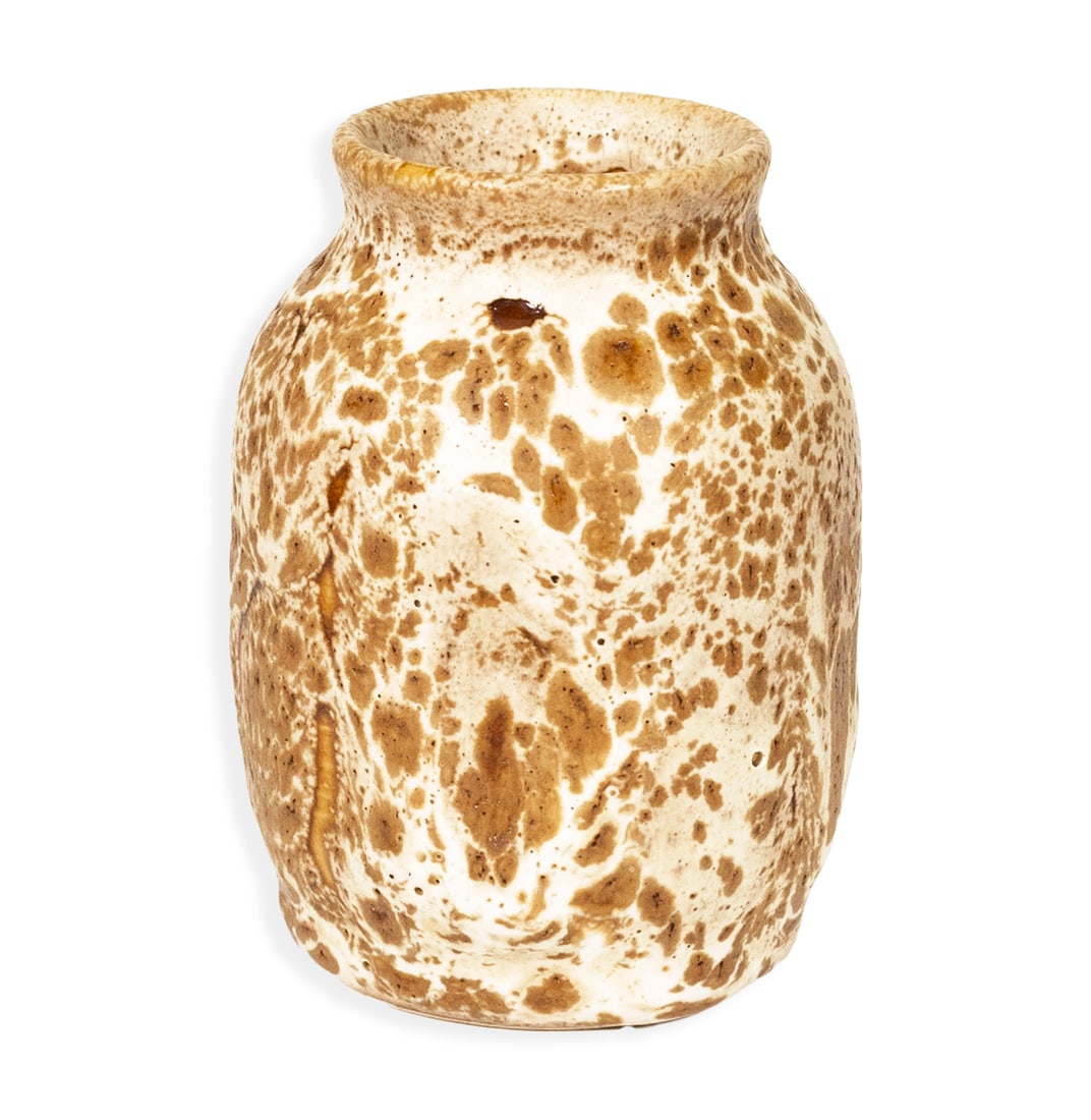 H. Shults for Pigeon Forge Pottery Signed Lava Glaze Vase 20th Century Art Studio Ceramics (1 of 3)