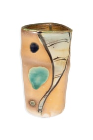 Chris Baskin for Pewabic Pottery Contemporary Art Studio Vase Earthen Collection