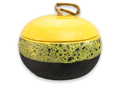 Ettore Sottsass Lidded Vessel Model 192-C Bitossi Il Sestante Italy 1959 Glazed Stoneware