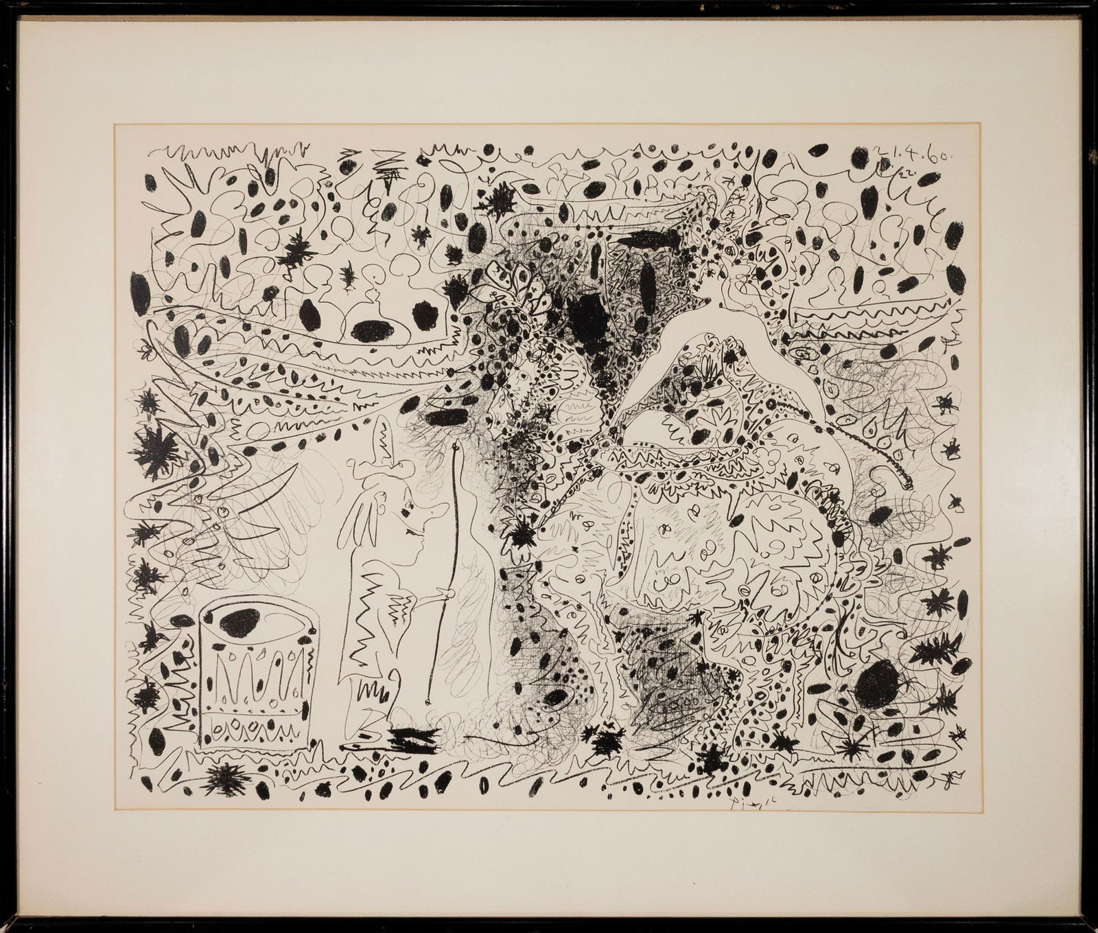 Pablo Picasso L'ecuyere (The Horsewoman) Modern Lithograph on Paper 1960 Framed (1 of 8)